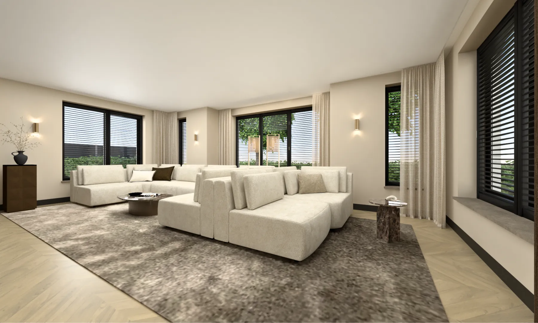 Woning met doorkijkhaard